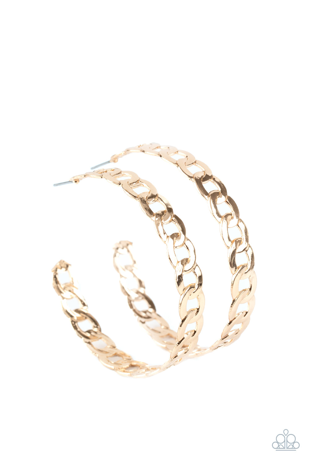 Climate CHAINge - Gold Hoop Earrings