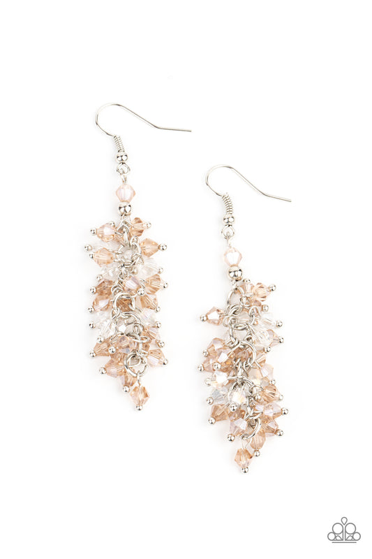 Celestial Chandeliers - Brown Earrings