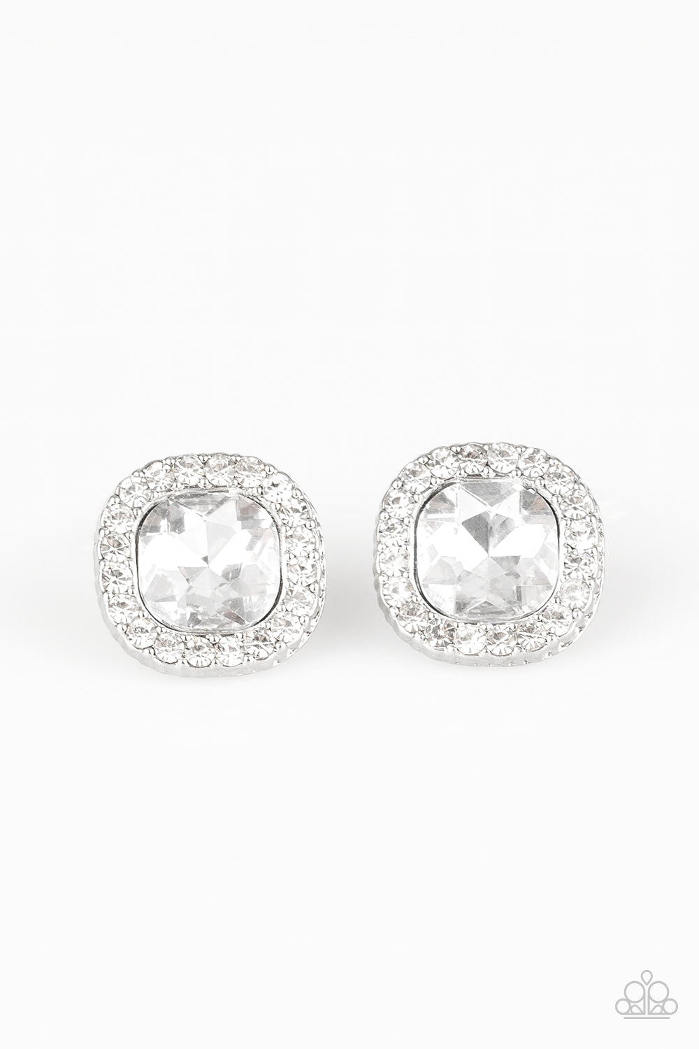 Bling Tastic! - White Earrings