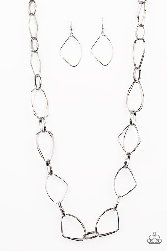 Attitude Adjustment - Silver Necklace