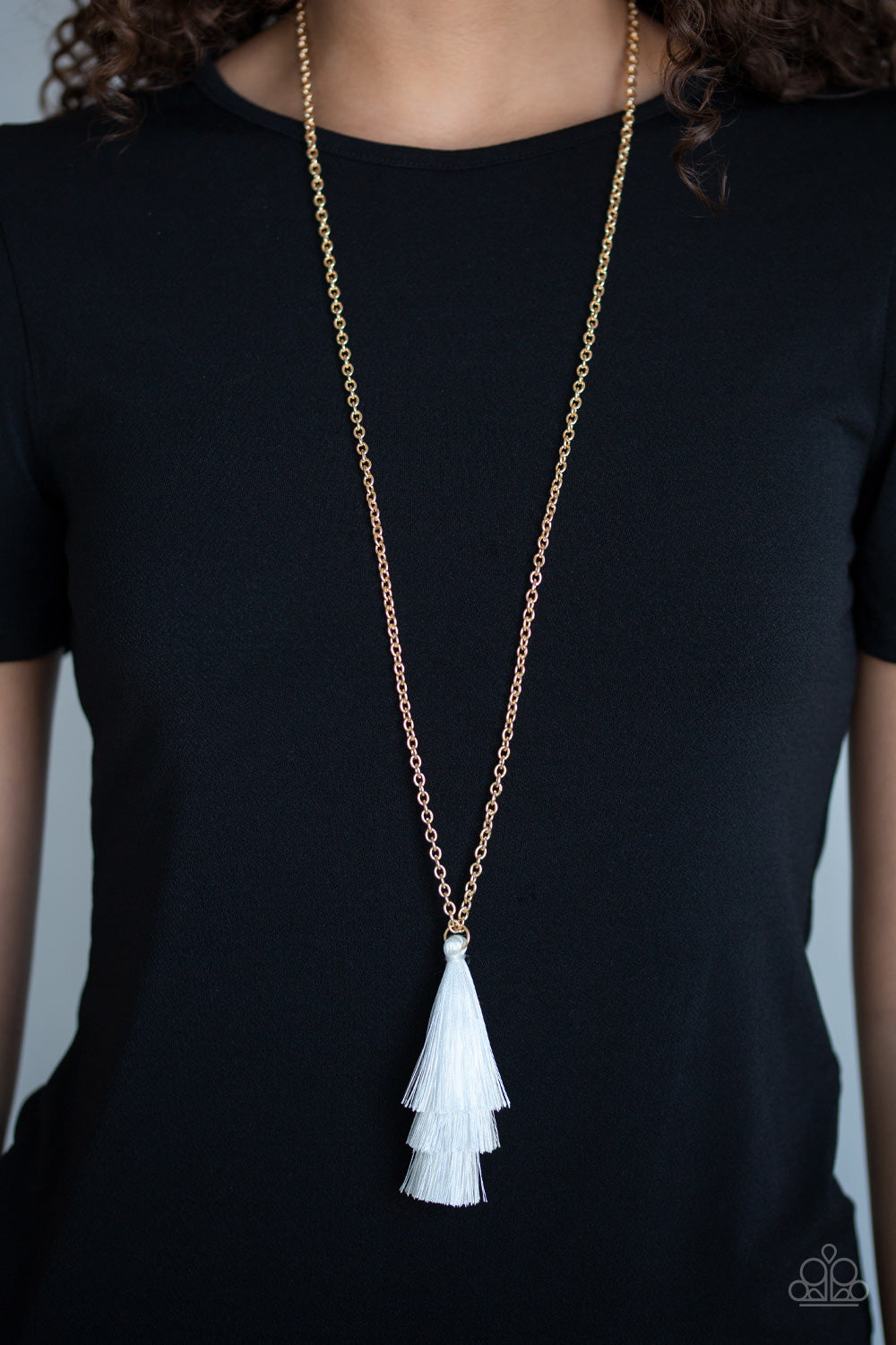 Triple The Tassel - White