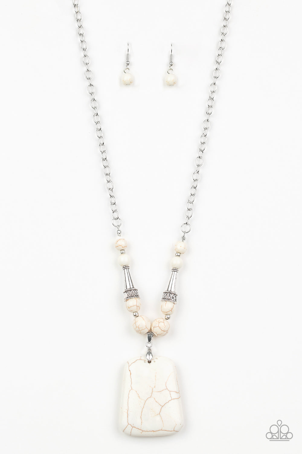 Sandstone Oasis - White Necklace