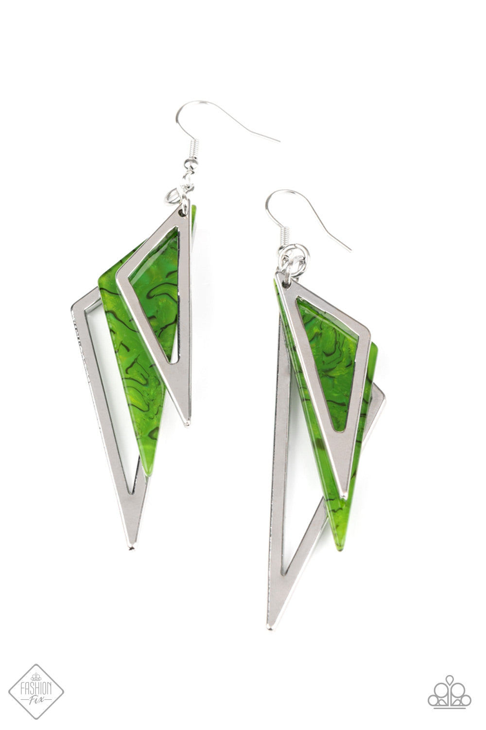 Evolutionary Edge - Green Earrings