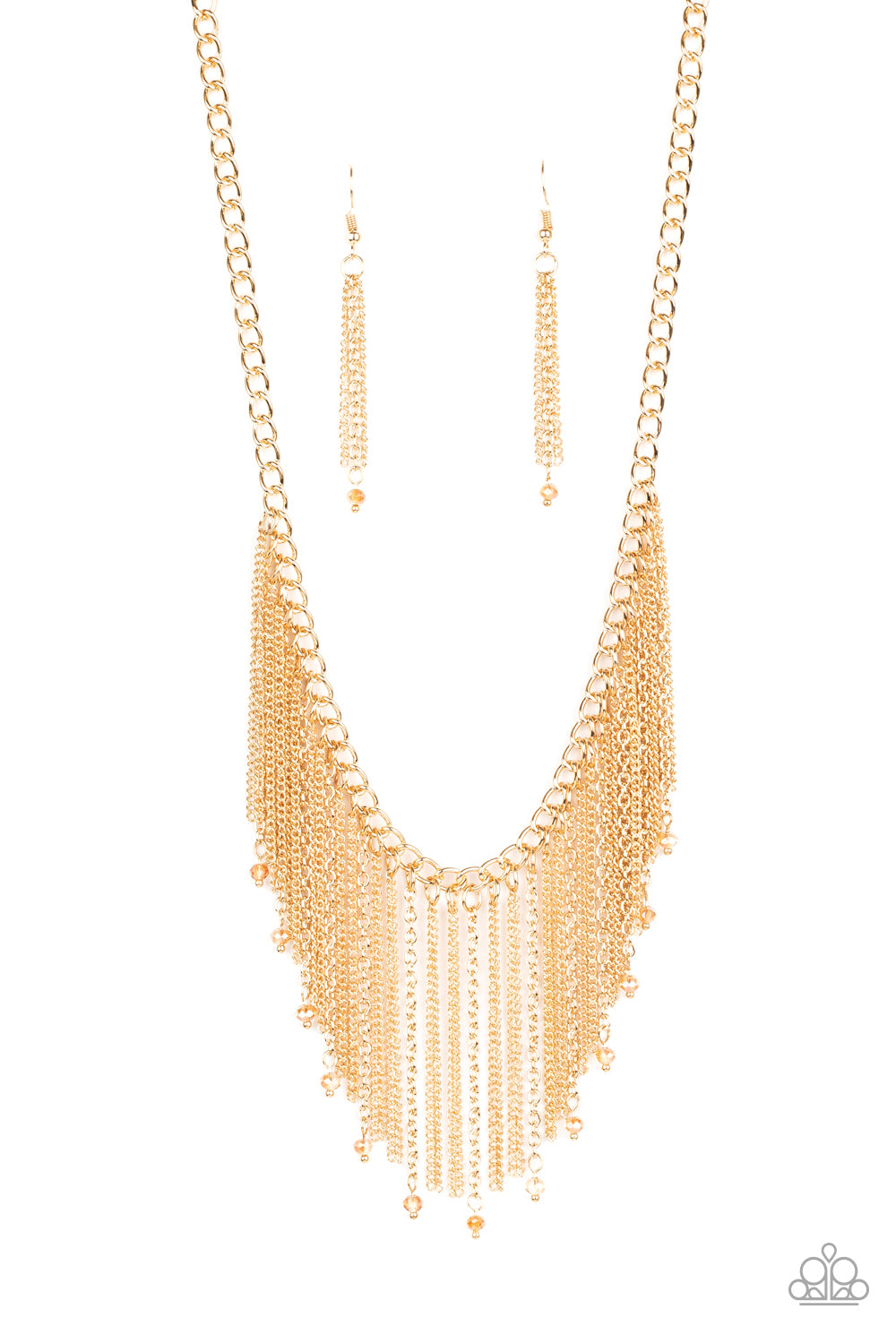 Cue The Fireworks - Gold Necklace