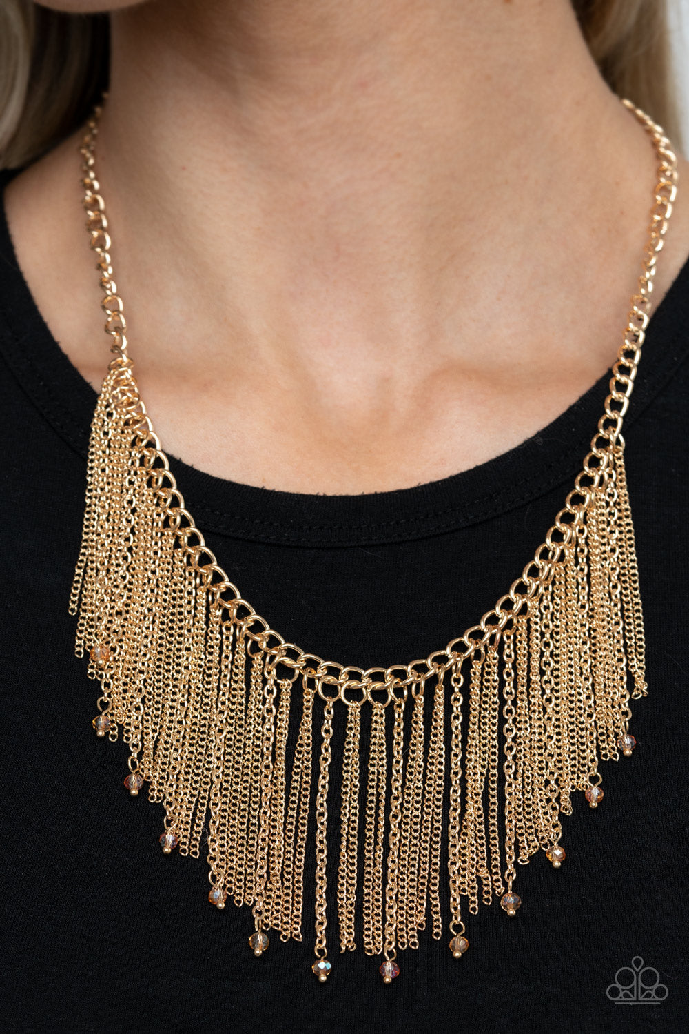 Cue The Fireworks - Gold Necklace