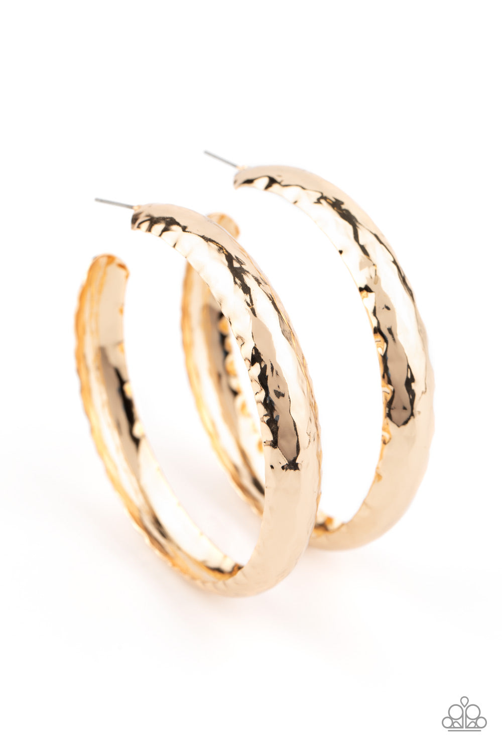 Check Out These Curves - Gold Hoop Earrings