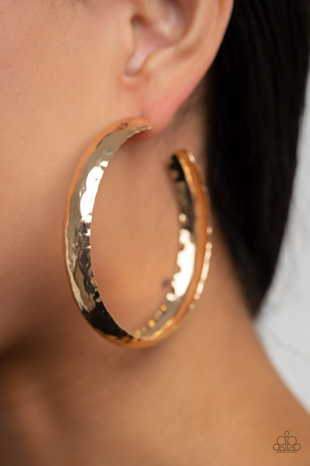 Check Out These Curves - Gold Hoop Earrings