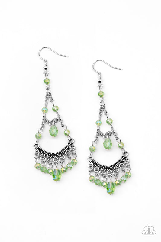 First In SHINE - Green Earrings