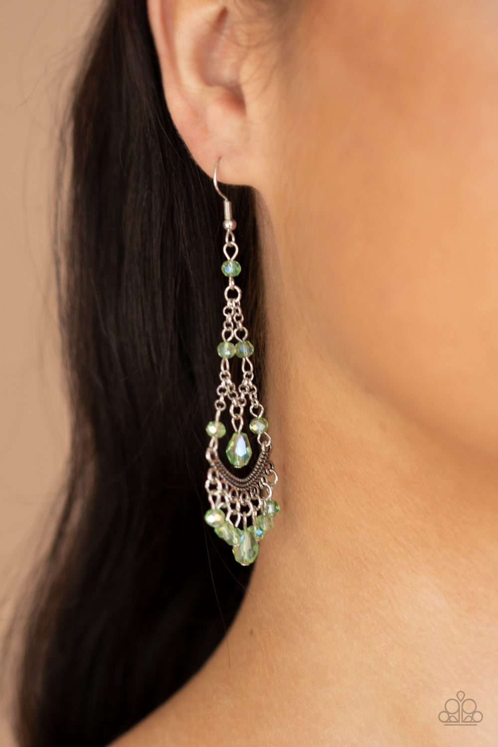 First In SHINE - Green Earrings