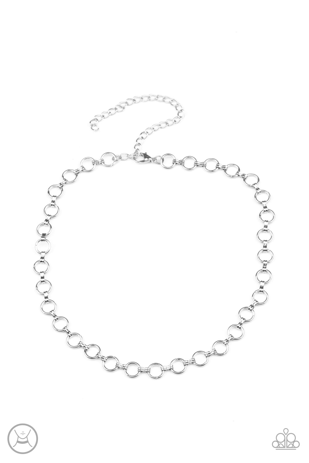 Insta Connection - Silver Choker Necklace