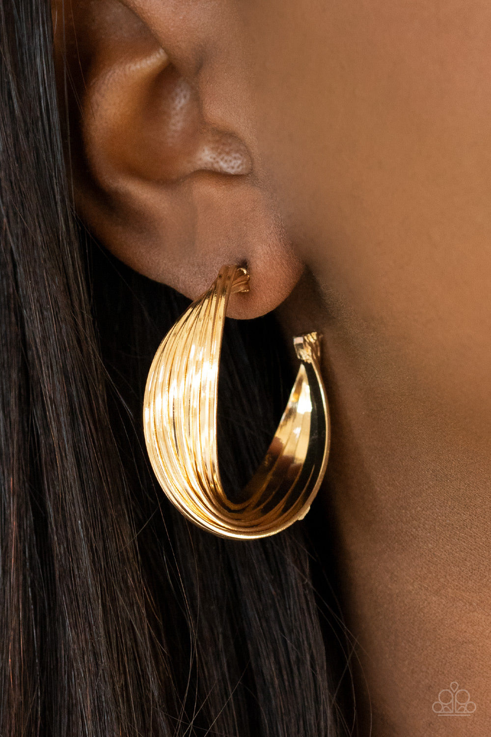 Curves In All The Right Places - Gold Hoop Earrings