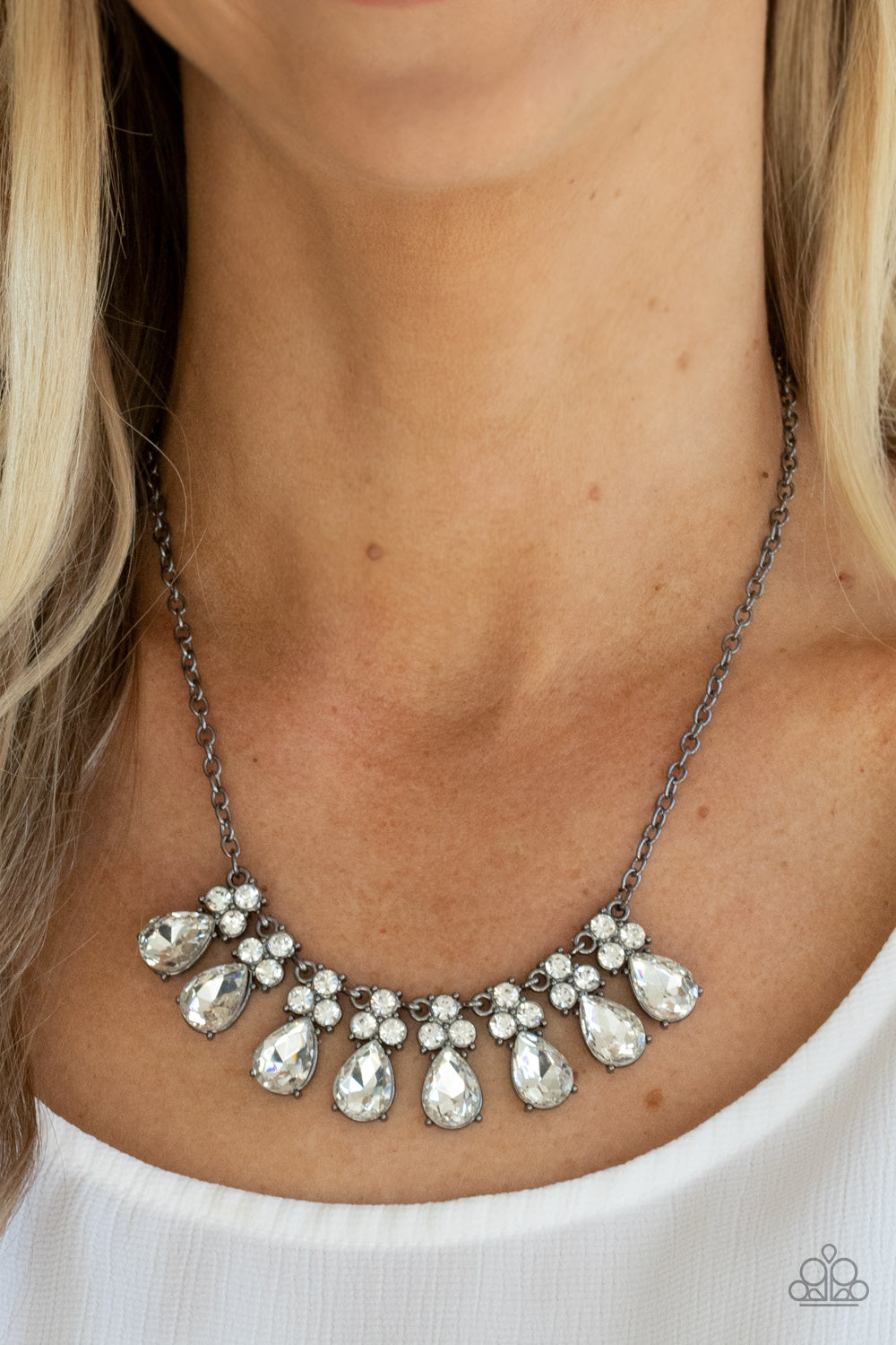 Sparkly Ever After - Black Gunmetal Necklace