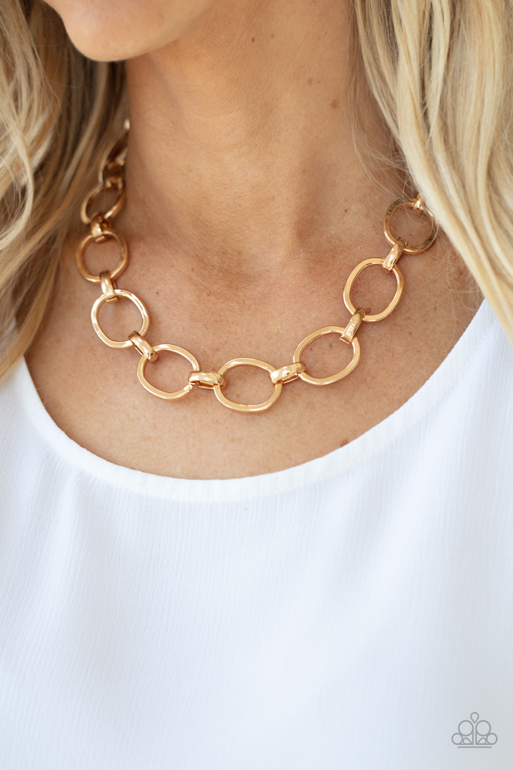 HAUTE-ly Contested - Gold Necklace