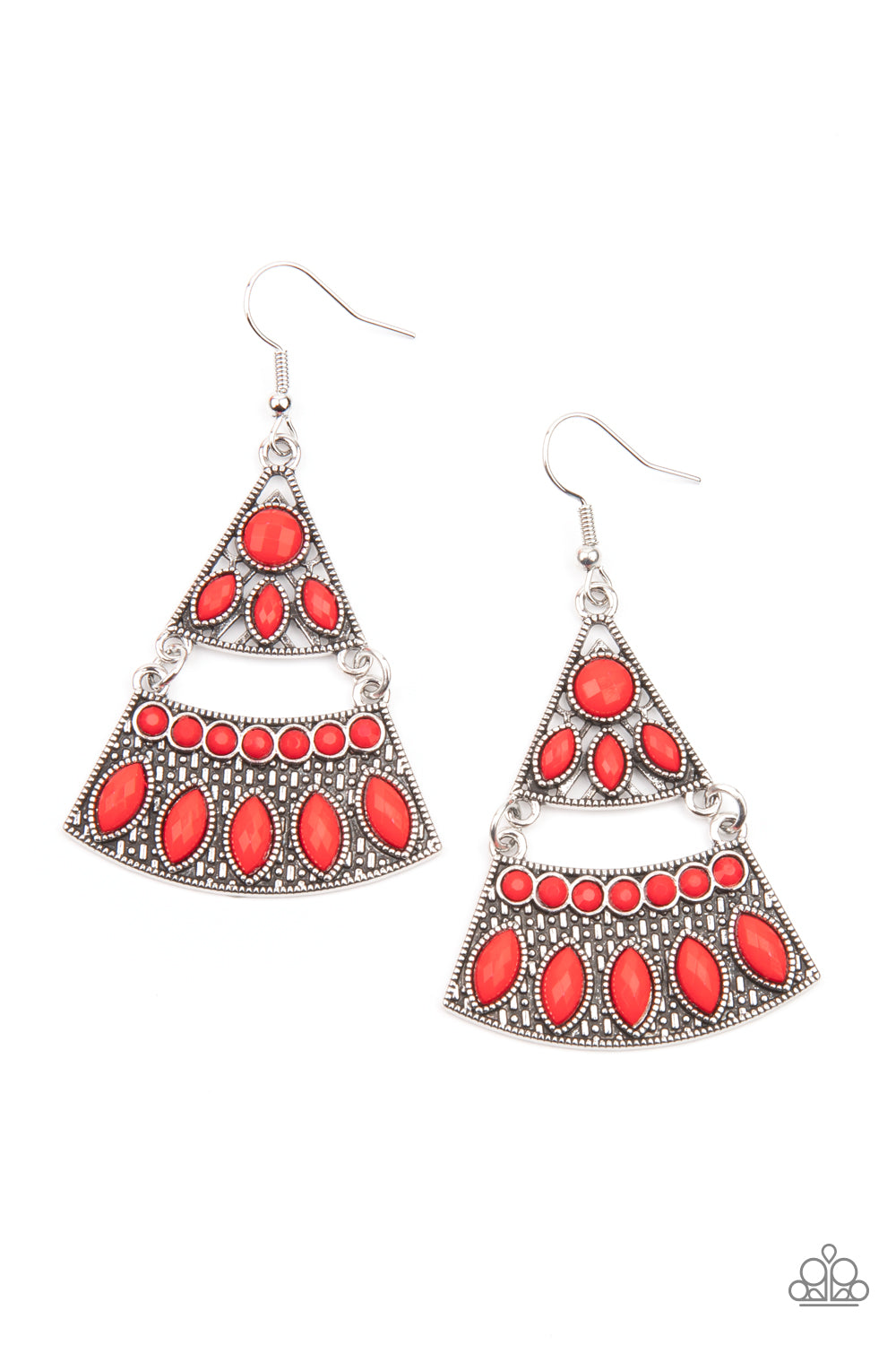 Desert Fiesta - Red Earrings