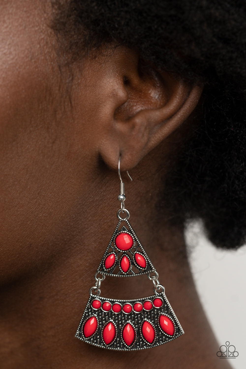 Desert Fiesta - Red Earrings