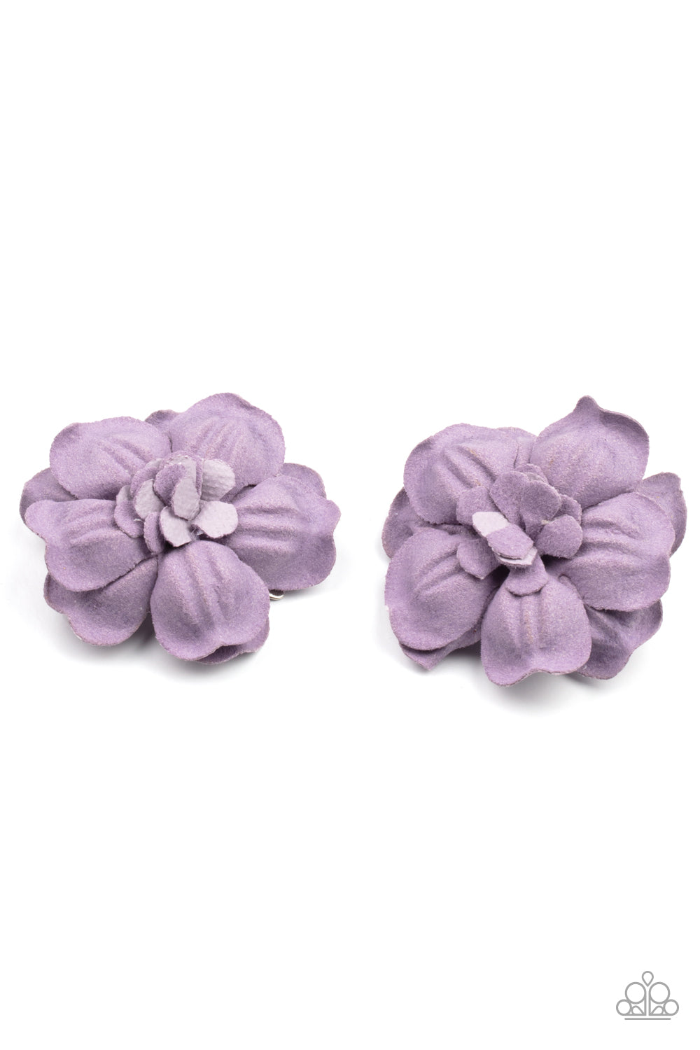 Happy-GROW-Lucky - Purple Hair Clips