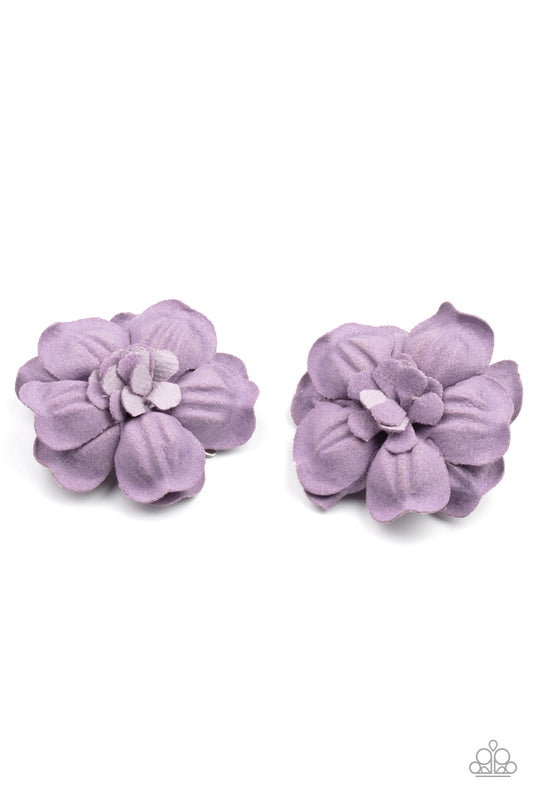 Happy-GROW-Lucky - Purple Hair Clips