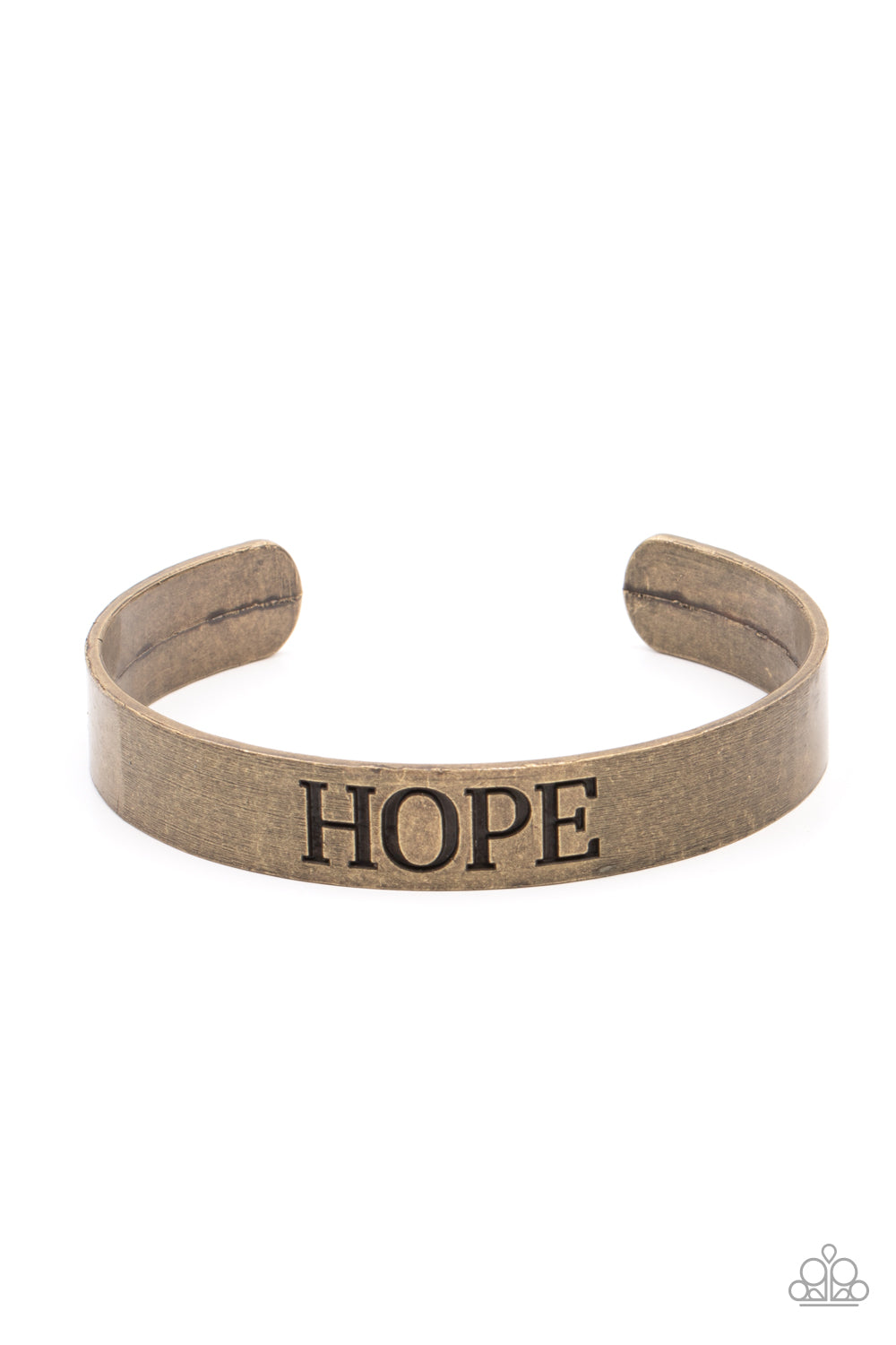 Hope Makes The World Go Round - Brass Bracelet