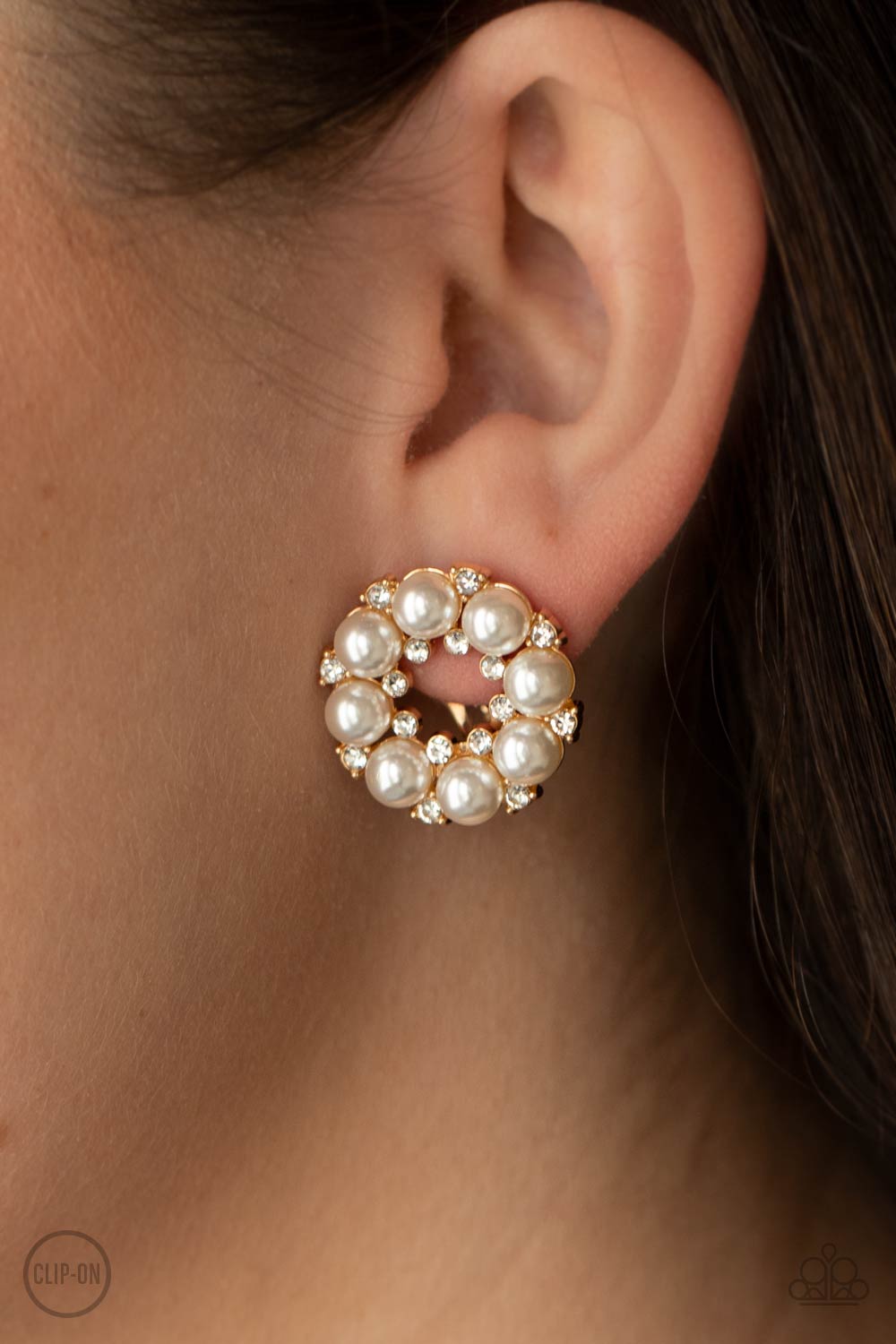 Roundabout Ritz - Gold Earrings