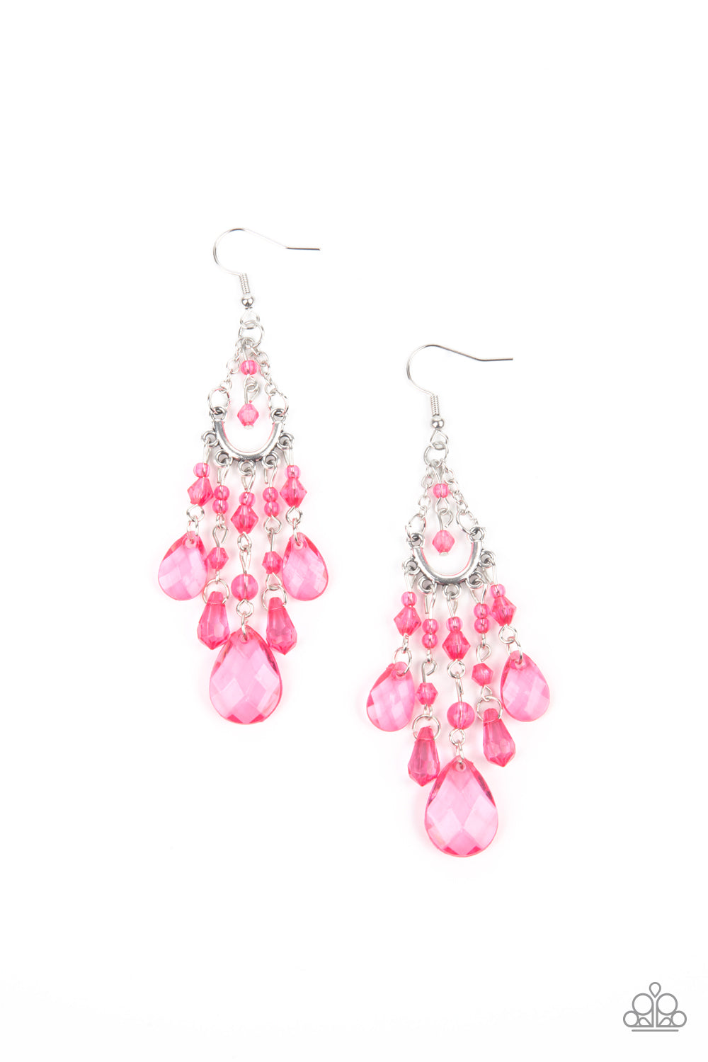 Paid Vacation - Pink Earrings