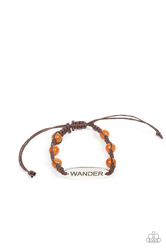 Roaming For Days - Orange Bracelet