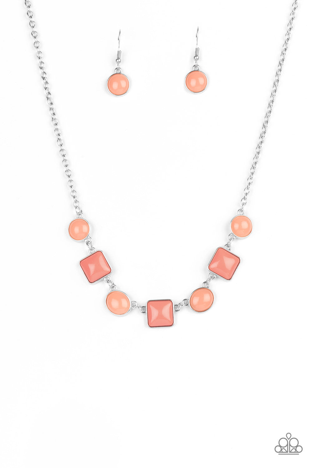 Trend Worthy - Orange Necklace