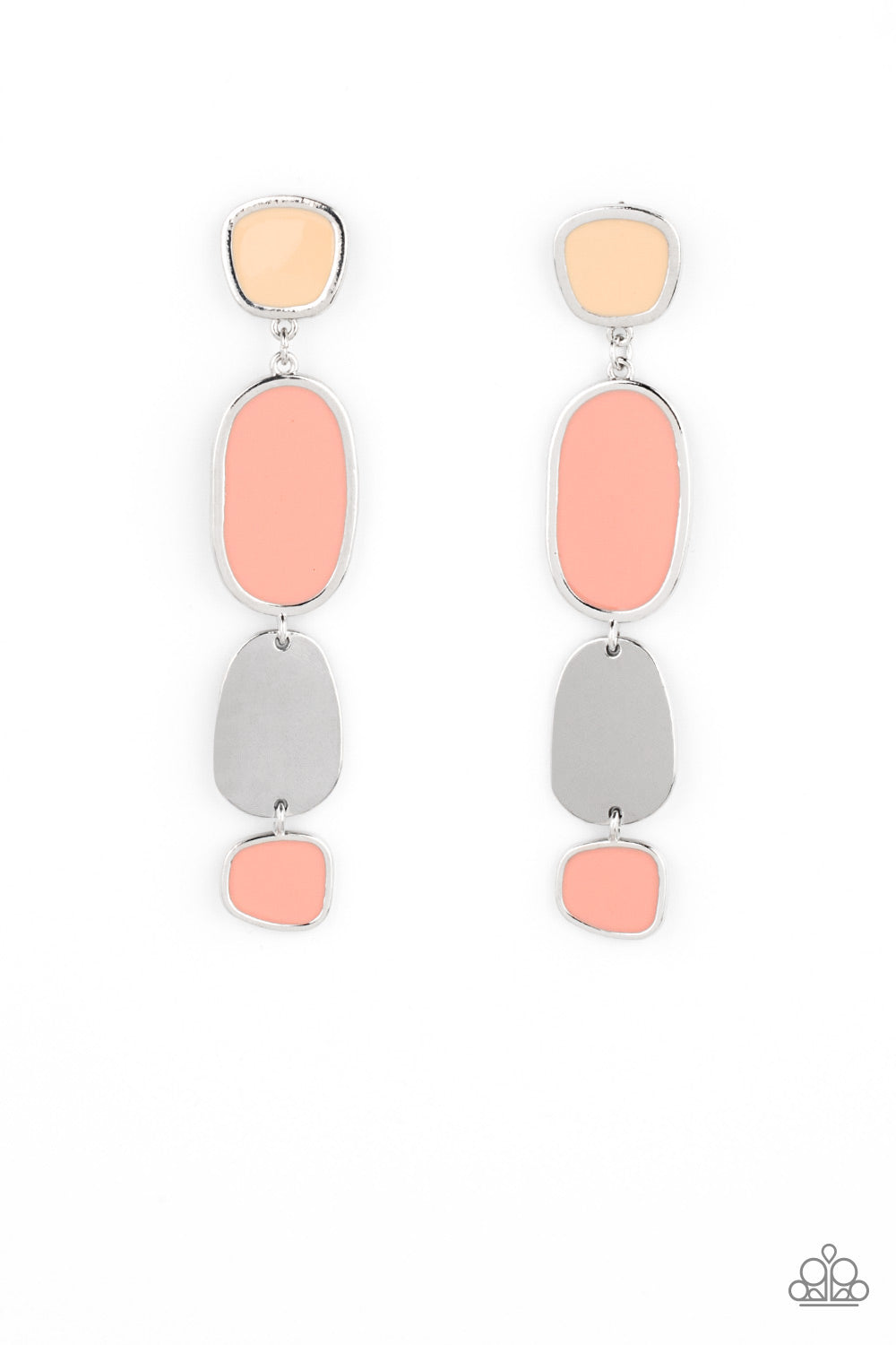 All Out Allure - Orange Earrings