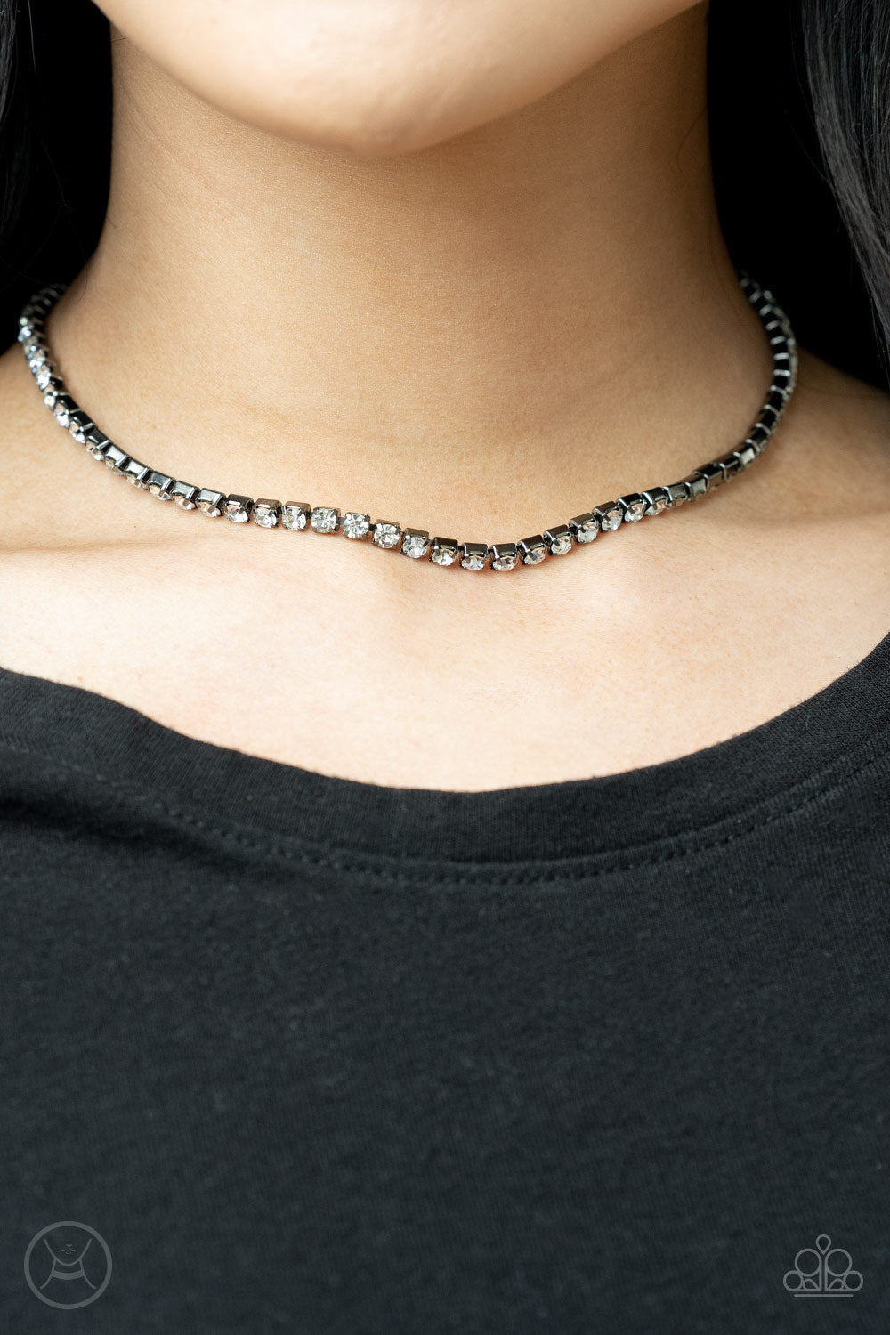 Starlight Radiance - Black Choker Necklace