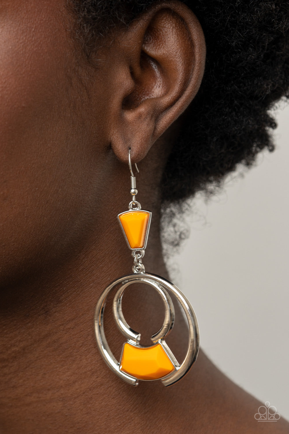 Deco Dancing - Orange Earrings