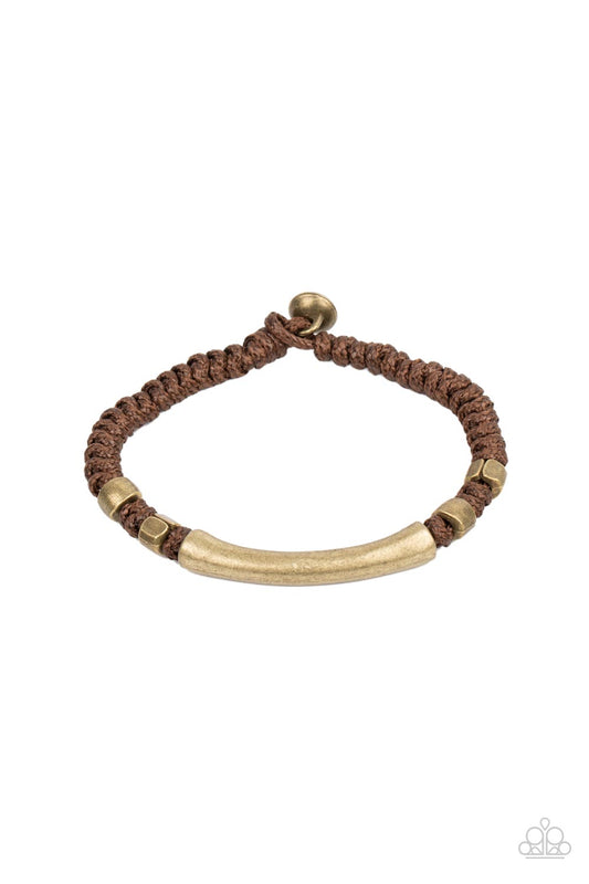 Grounded in Grit - Brown Bracelet