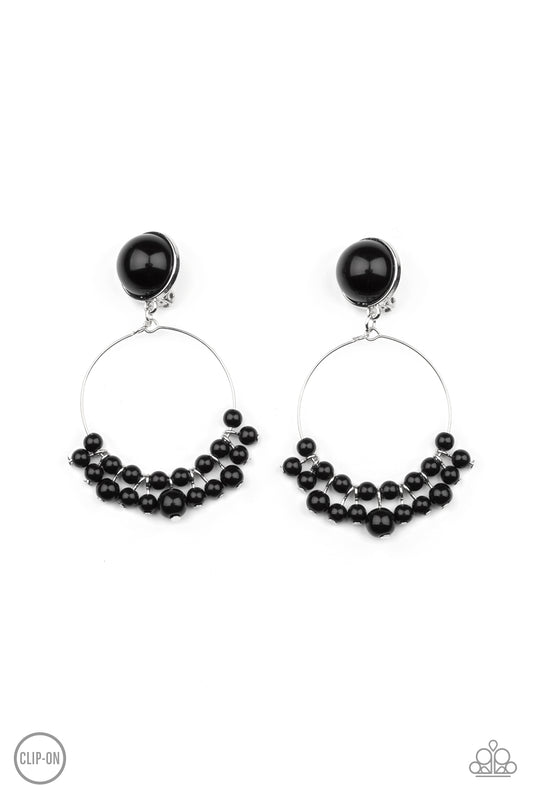 Cabaret Charm - Black Earrings