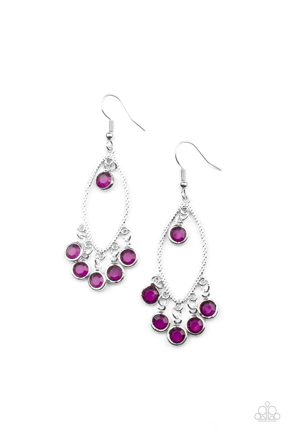 Glassy Grotto - Purple Earrings