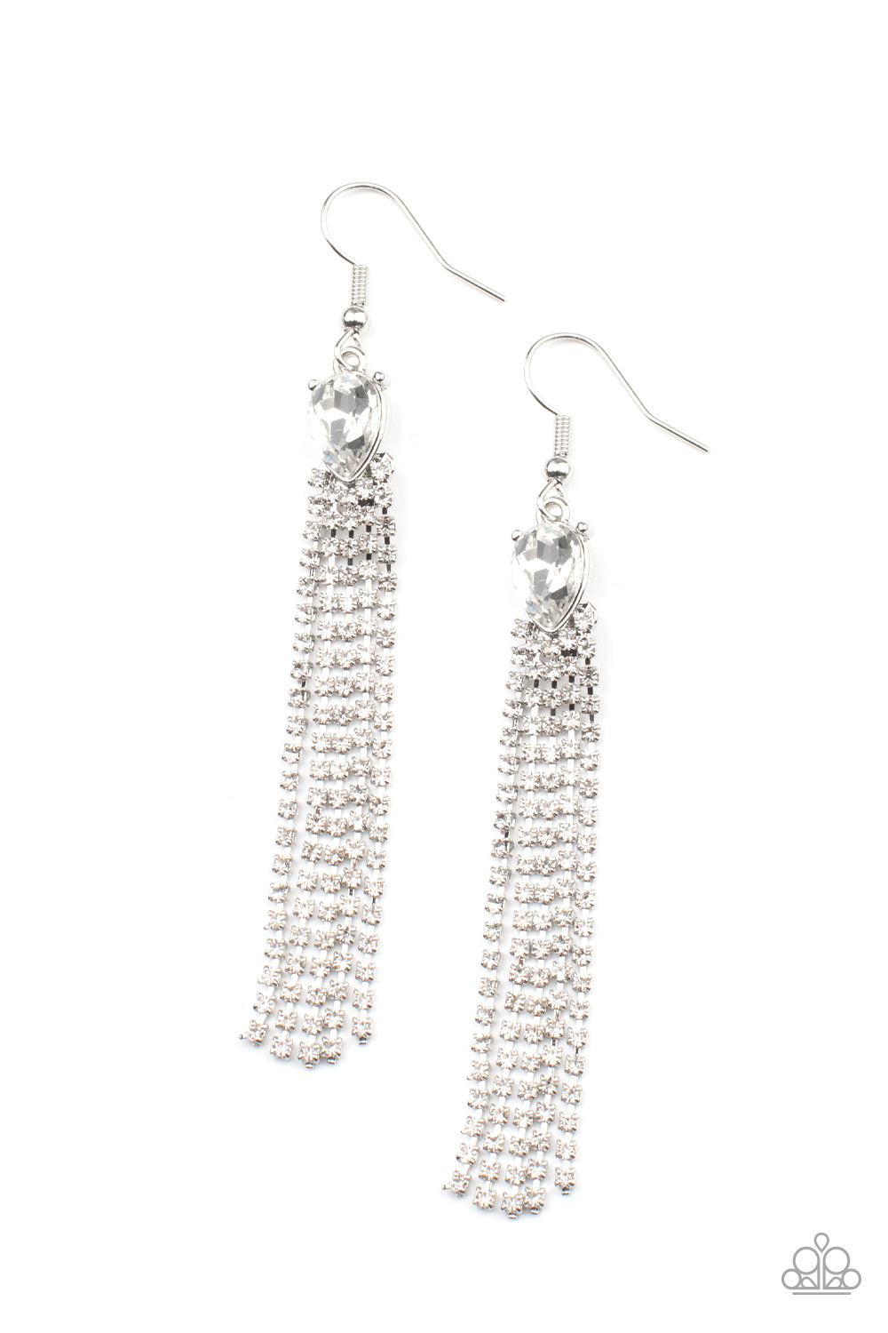 Drop-Dead Dainty - White Earring