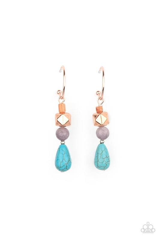 Boulevard Stroll - Copper Earrings