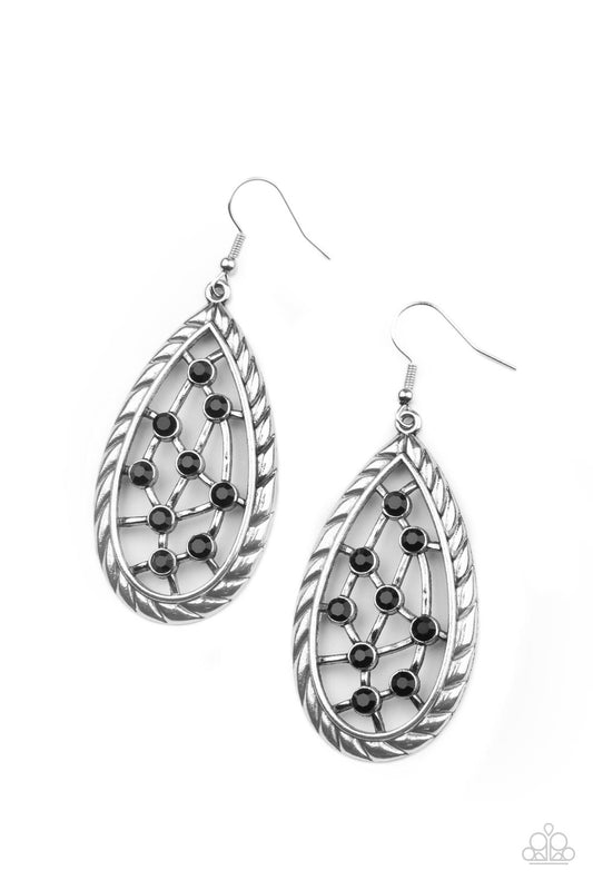 Industrial Incandescence - Black Earrings