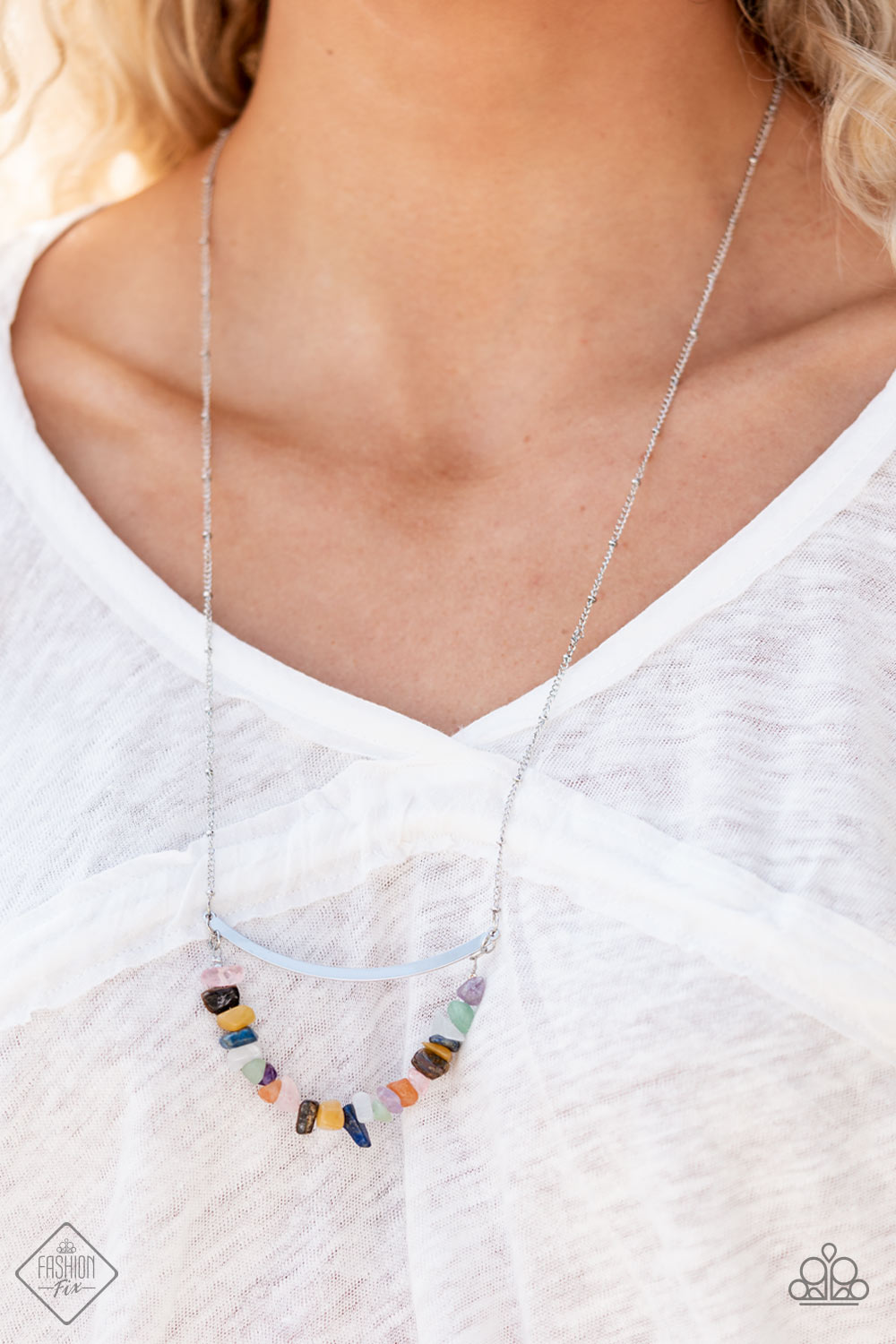 Pebble Prana - Multi-color Necklace