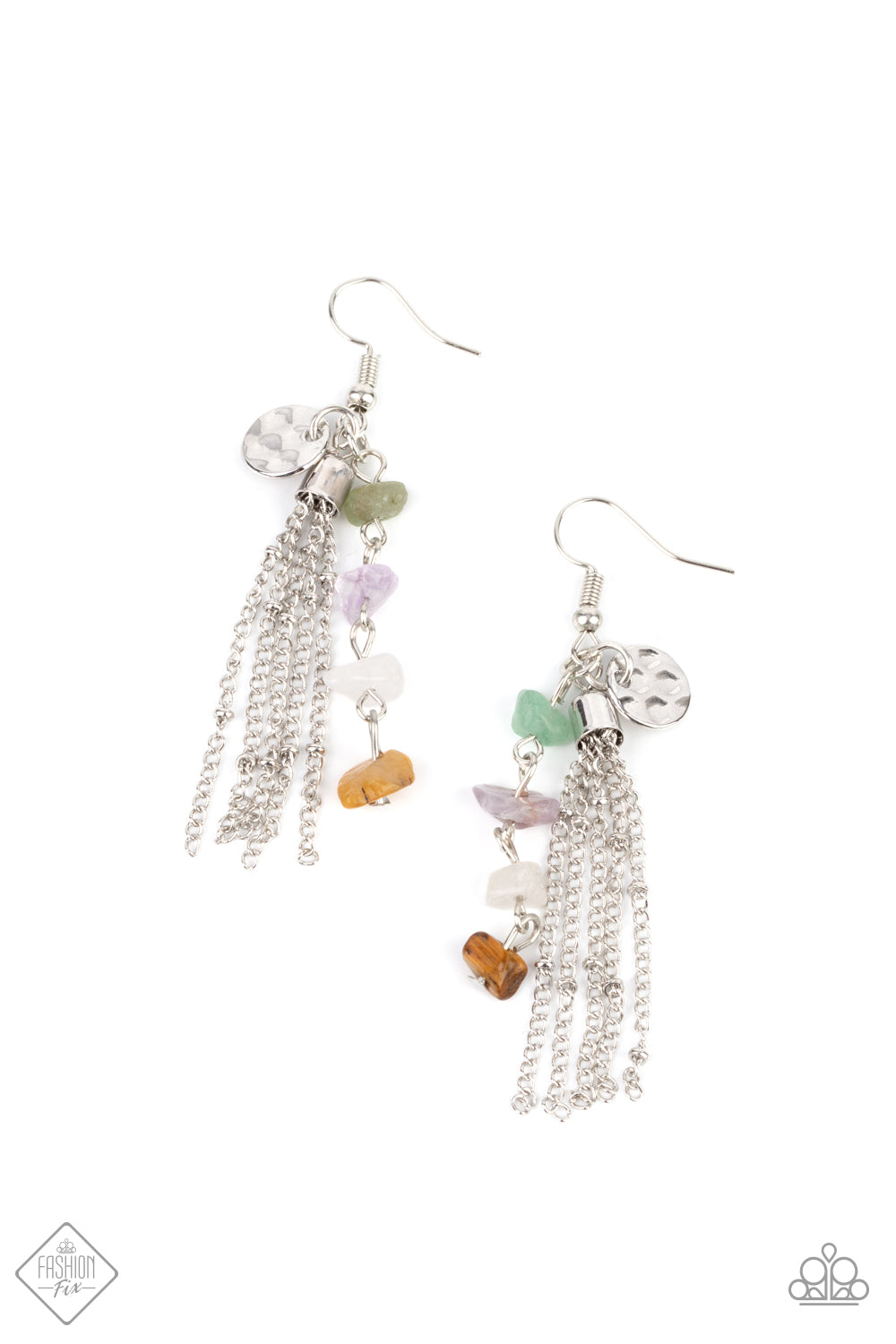 Stone Sensation- Multi Colored Earrings