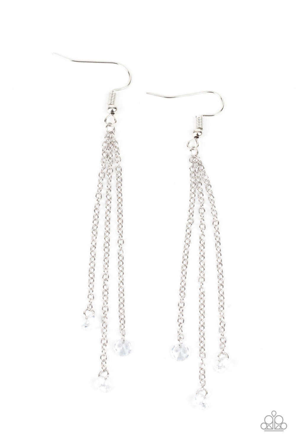 Divine Droplets - White Earrings