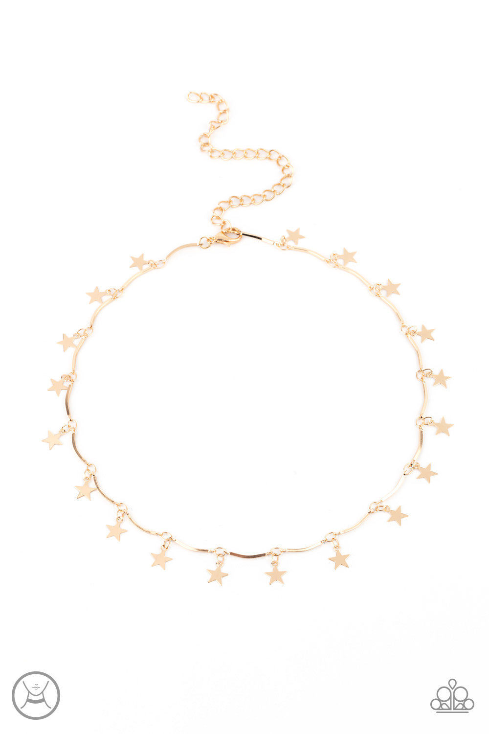 Little Miss Americana - Gold Necklace Choker