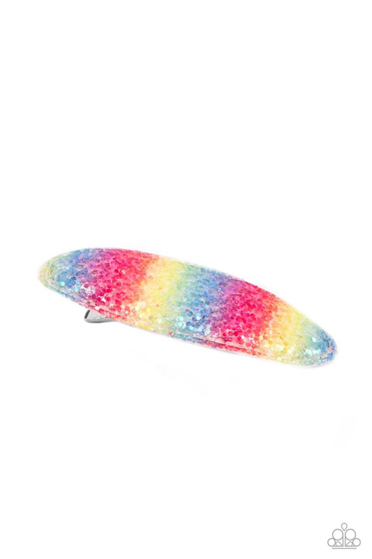 Rainbow Pop Summer - Multi Colored Hair Clip