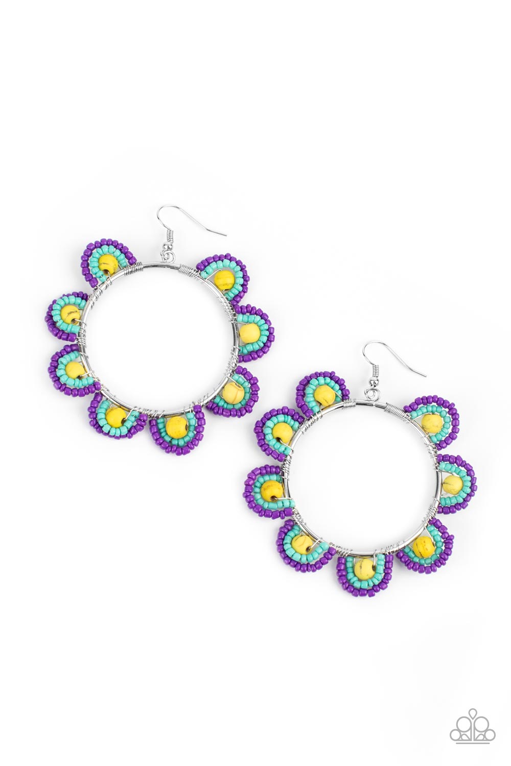 Groovy Gardens - Multi Colored Earrings