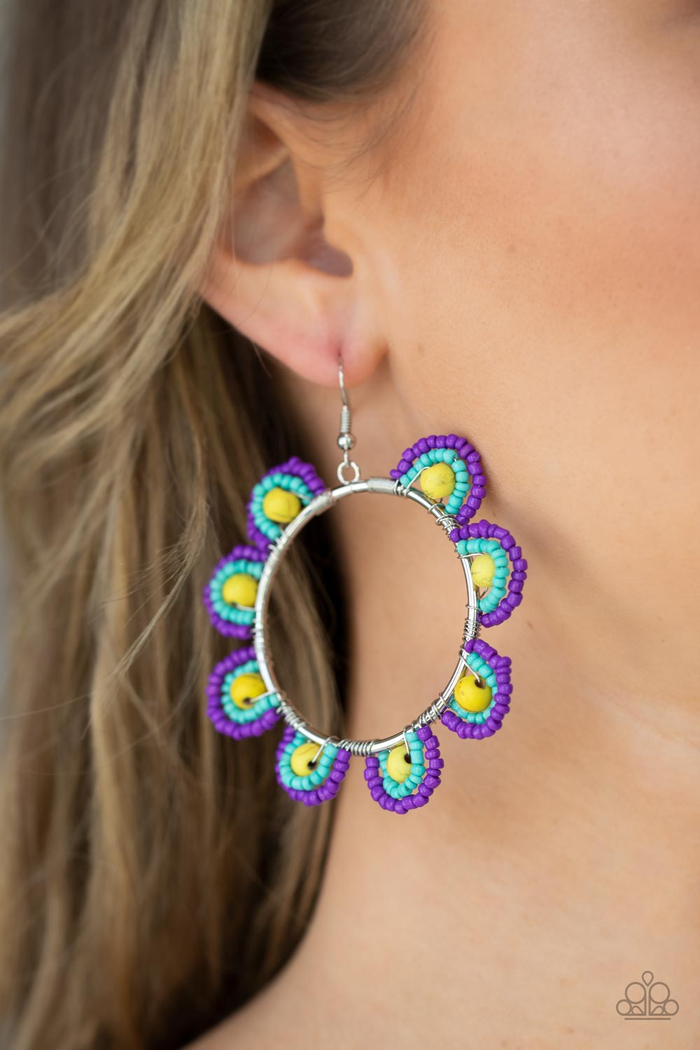 Groovy Gardens - Multi Colored Earrings