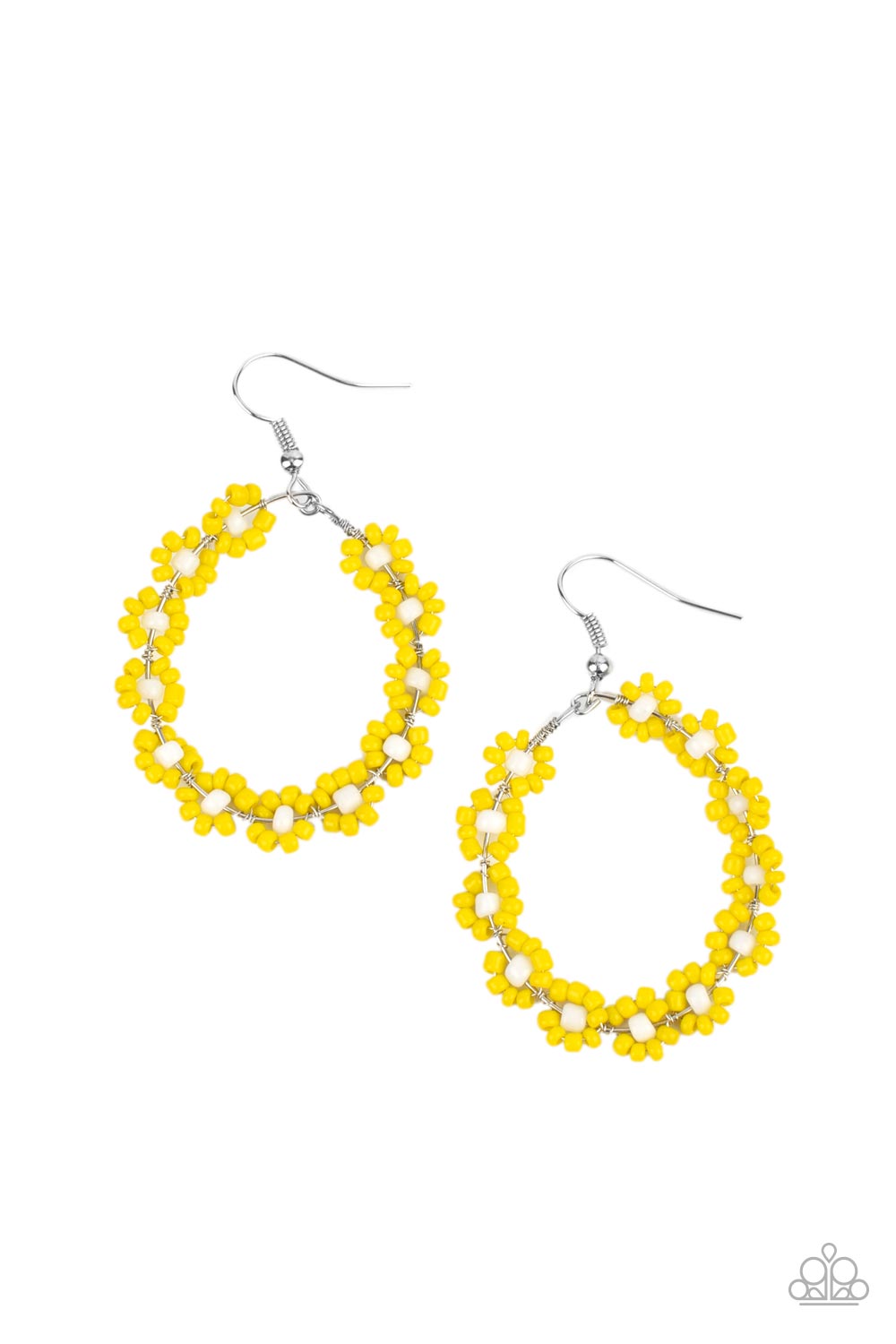 Festively Flower Child - Yellow Earrings