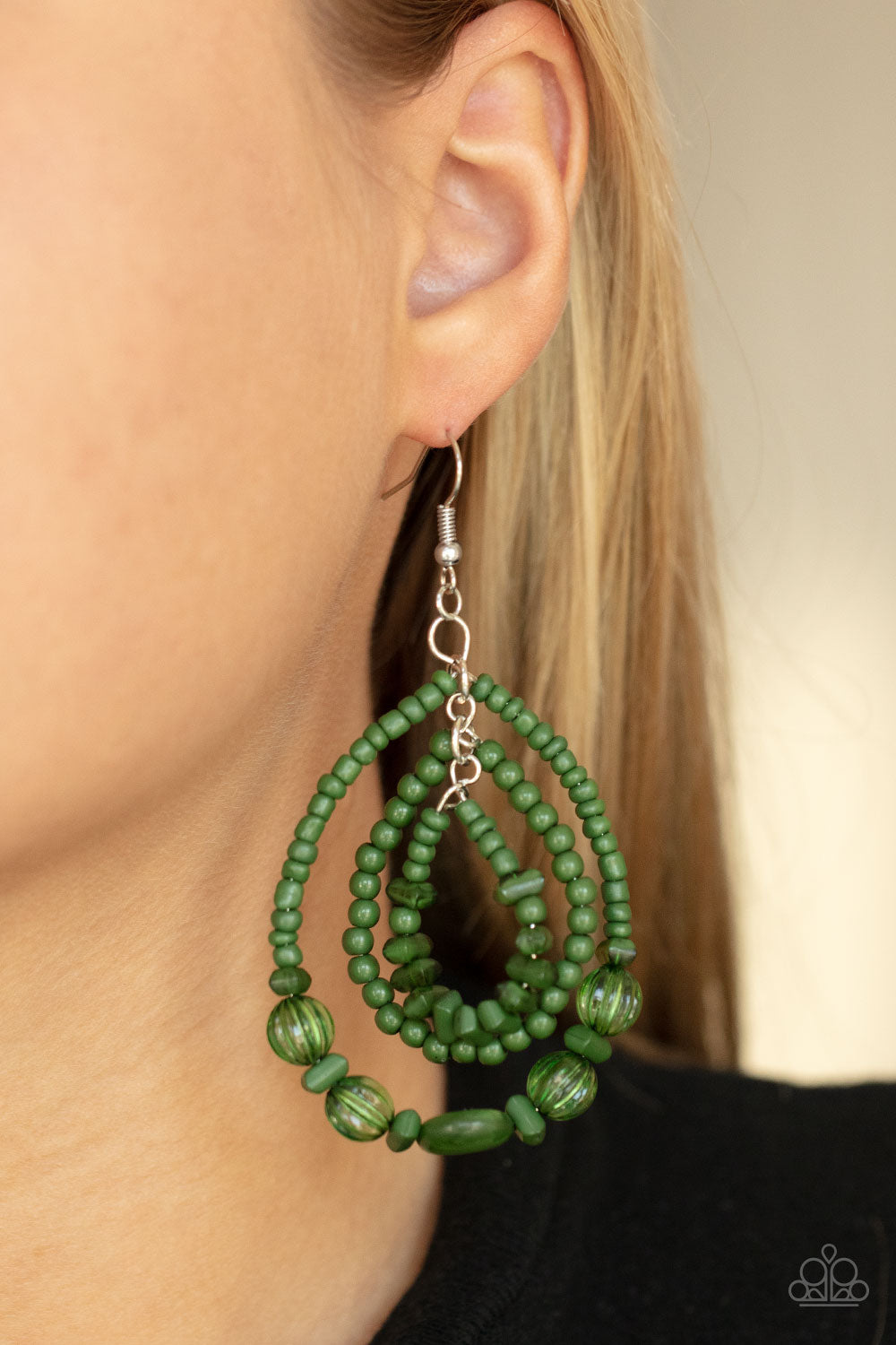 Prana Party - Green Earrings