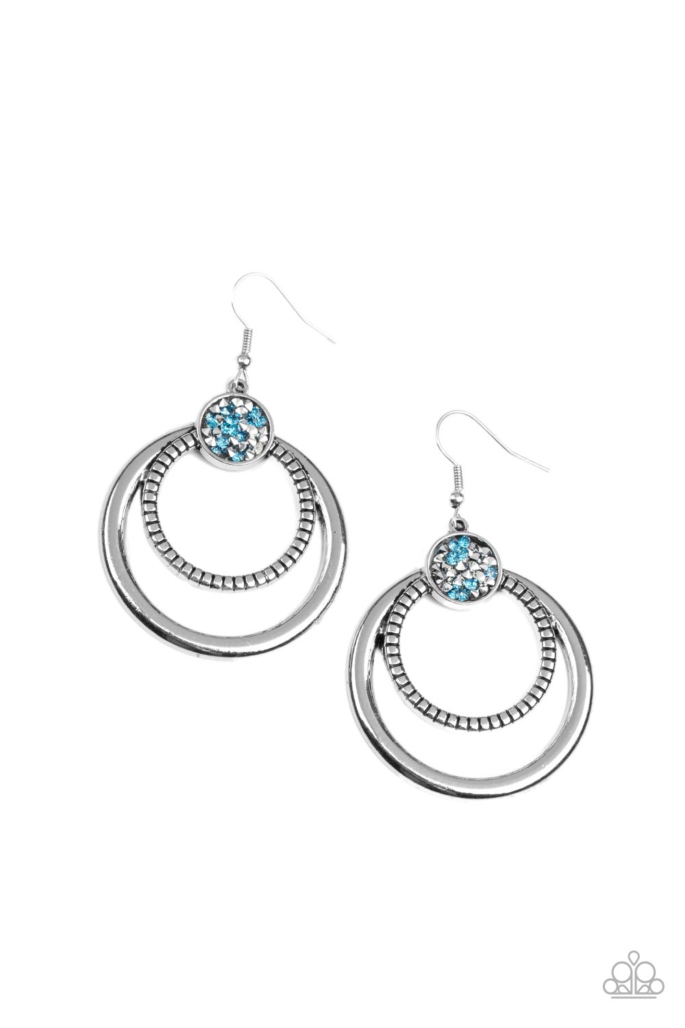 Spun Out Opulence - Blue Earrings