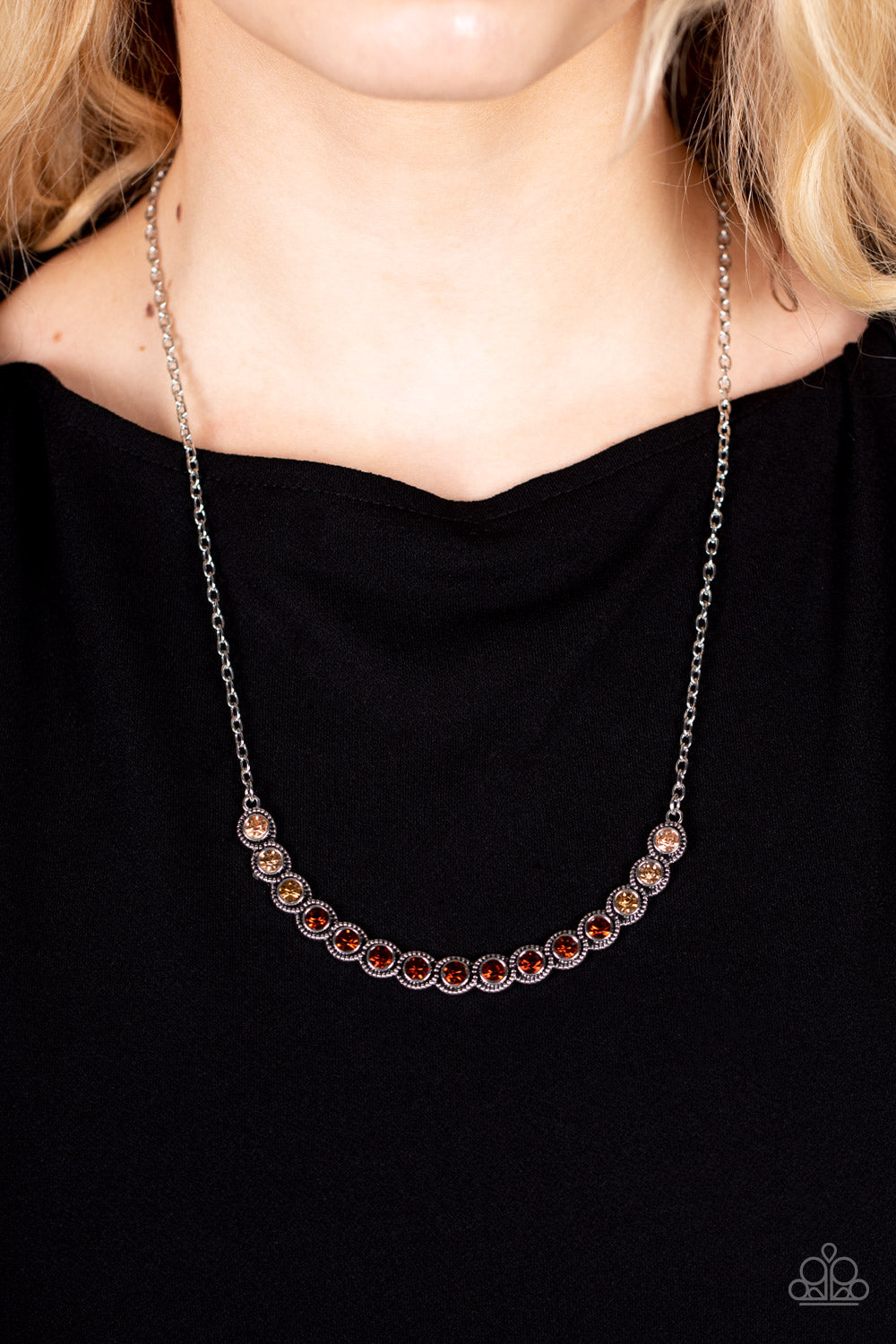 Throwing SHADES - Brown Necklace