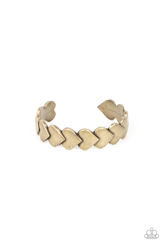 Hearts Galore - Brass Bracelet