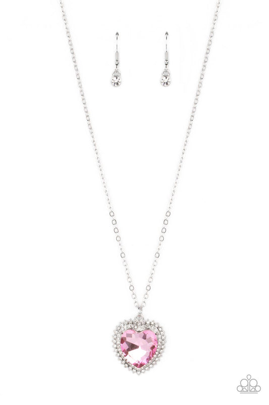 Sweethearts Stroll - Pink Necklace