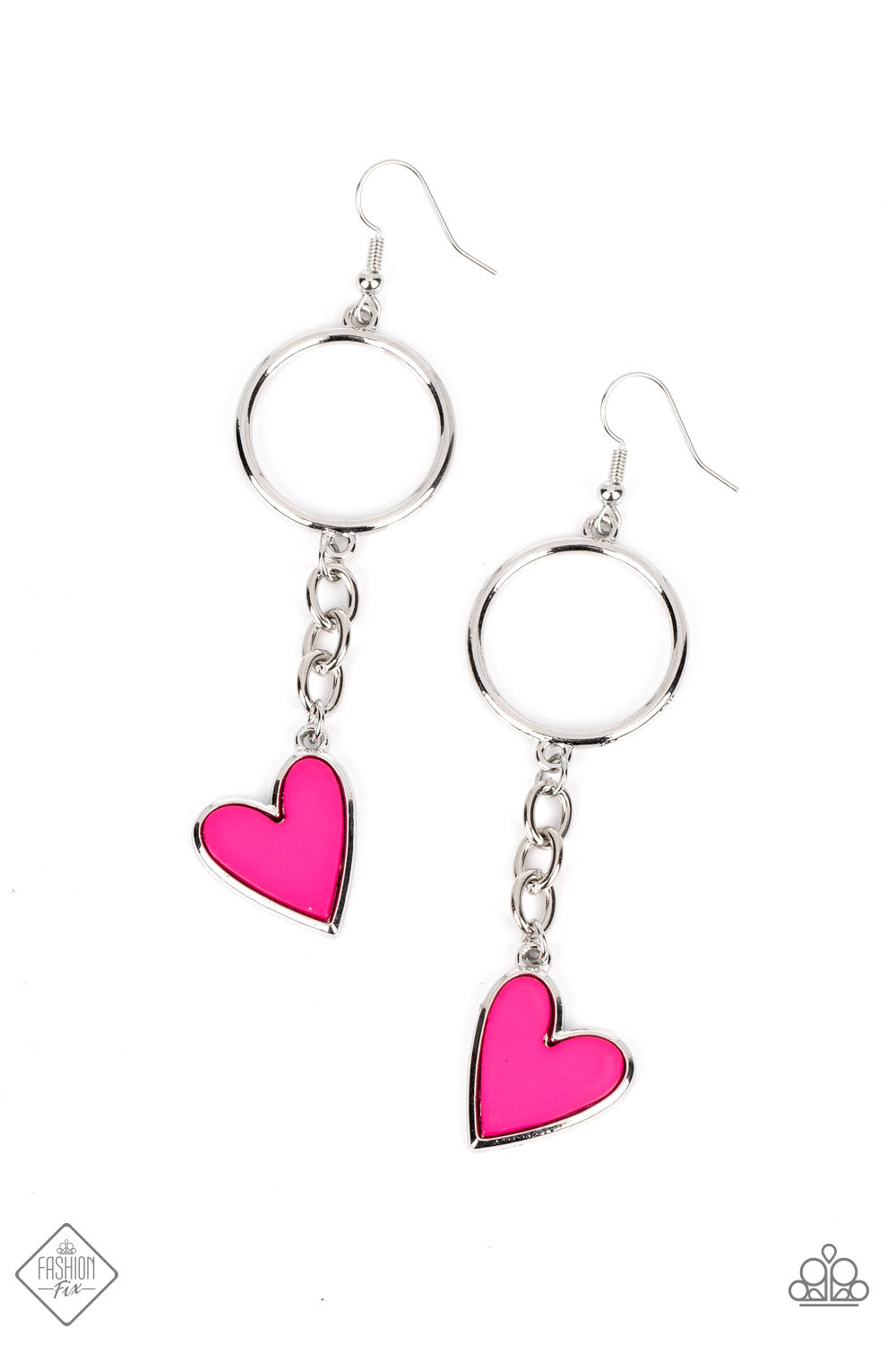 Don’t Miss a HEARTBEAT - Pink Earrings