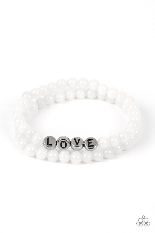 Devoted Dreamer - White Bracelet